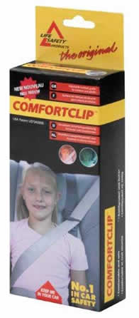 Comfort clip safety belt